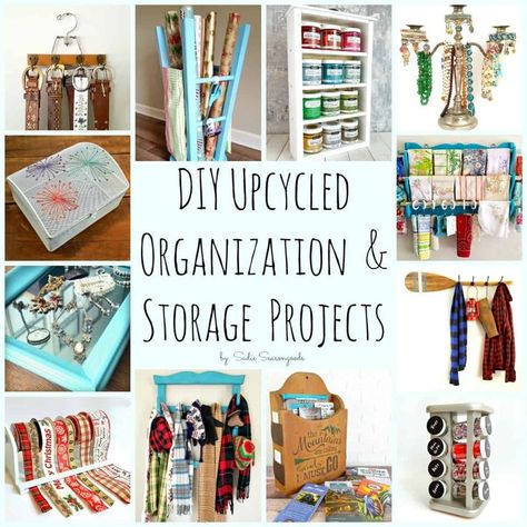 Easy Upcycling Ideas for House Storage and Organization Pallet Projects Storage, Upcycled Organization Diy Storage, Upcycling Organization Ideas, Upcycle Organization Ideas, Upcycled Storage Ideas, Upcycling Ideas For The Home, Upcycle Organization, Upcycled Organization, Upcycled Storage