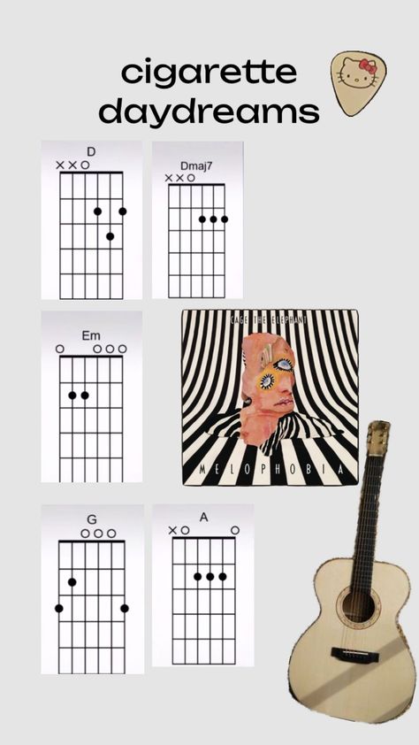 cigarette daydreams guitar tabs 🎸 #cagetheelephant #guitar #guitartabs #cigarettedaydreams Cadd9 Chord Guitar, Songs With Chords Guitar, C Chord Guitar, 505 Tabs Guitar, Guitar Journal Ideas, How To Play Acoustic Guitar, Songs To Learn On Electric Guitar, Guitar Chord Songs, G Guitar Chord