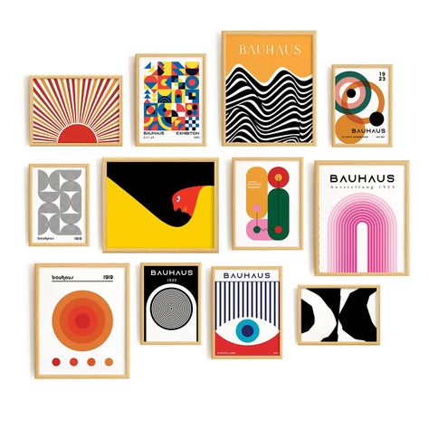 PRICES MAY VARY. 🖼️ [READY TO BE FRAMED]: This set includes 12 stunning mid-century modern art prints, available in various sizes - 4pcs 8"x10", 4pcs 6"x8", and 4pcs 5"x7". These UNFRAMED bauhaus wall art offer versatility for your framing preferences. 🏡 [ELEVATE HOME SPACE]: Infuse your living space with the timeless allure of mid-century modern art and Bauhaus design. These abstract geometric posters bring a touch of architectural elegance, making them a perfect addition to any room. 🎨 [HIG Boho Posters, Posters For Room, Mcm Art, Office Artwork, Country Wall Art, Boho Poster, Bauhaus Poster, Gallery Wall Art Set, Geometric Poster