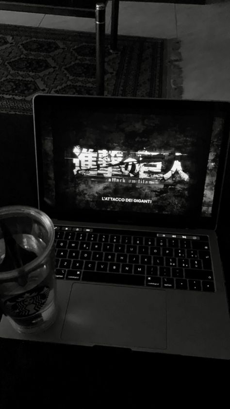 Aot streaming on Netflix #attackontitan #aesthetic #laptop #macbook #macbookproaccessories #anime #animeaesthetic #netflixseries #aot Watching Aot Laptop Aesthetic, Anime Netflix Aesthetic, Laptop Aesthetic Dark, Anime On Netflix, Book Reels, Aesthetic Laptop, Korean Writing, Netflix Anime, Anime Stories