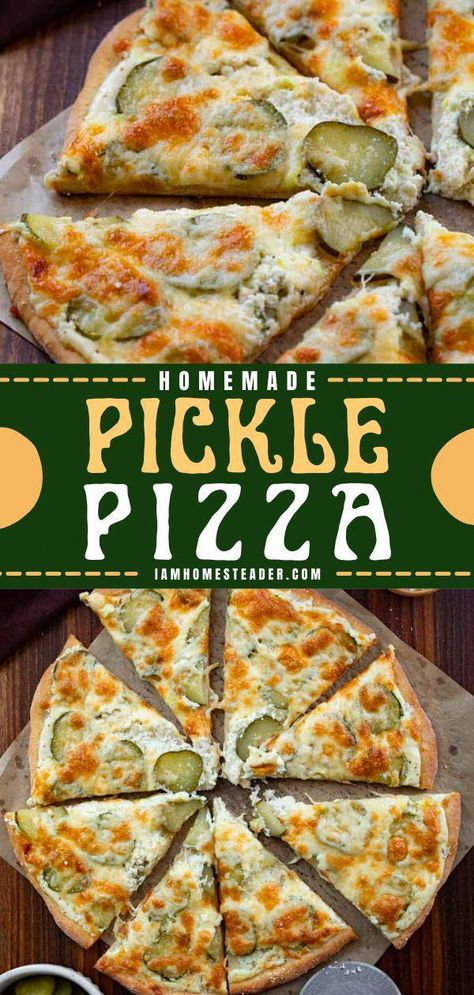 Essen, Quiche, Pickle Pizza, Pizza Fatta In Casa, Pizza Dough Recipe, Dill Pickles, Pizza Recipes Homemade, Crust Pizza, Pizza Hut