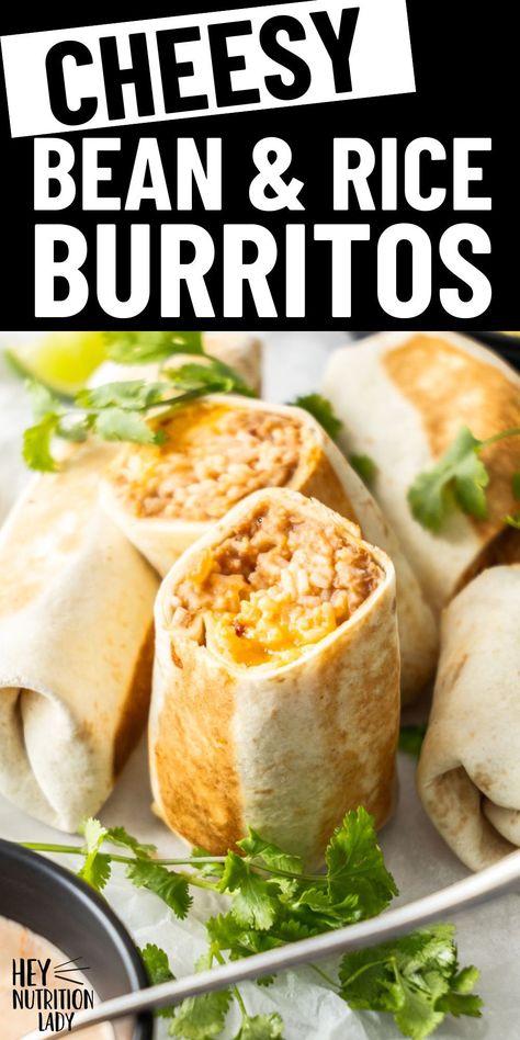 Cheesy Beef And Bean Burritos, Bean And Rice Burrito Recipe, Bean Cheese Rice Burrito, Cheesy Bean And Rice Burrito Taco Bell, Beans And Rice Burrito, Bean And Cheese Burrito Recipe, Cheesy Bean And Rice Burrito, Burrito With Rice, Bean And Rice Burrito