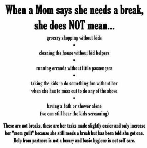 Say it louder for the people in the back! 👏👏👏 Needing A Break Quotes, Mom Truth, Mommy Quotes, Mom Life Quotes, Mom Guilt, Quotes About Motherhood, Parenting Skills, Parenting Quotes, Mom Quotes