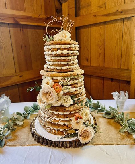 🍪🎂 Exciting News! 🎂🍪 Looking for a sweet twist on tradition for your wedding day? Why not have a Cookie Cake Wedding Cake! 🌟👰🤵 Say "I do" to layers of deliciousness crafted from our signature cookies, stacked high and adorned with your choice of frosting, fresh flowers, or personalized touches. Perfect for couples who want to add a sprinkle of fun and flavor to their special day! 💖✨ Ready to make your wedding dreams a reality? Send us a message to schedule a consultation and tasting! Let's... Cookie Cake For Wedding, Chocolate Chip Cookie Wedding Cake, Wedding Cookie Cakes, Tiered Cookie Cake, Cookie Cake Wedding Cakes, Stacked Cookie Cake, Cookie Cake Wedding, Wedding Cookie Cake, Cookie Wedding Cake