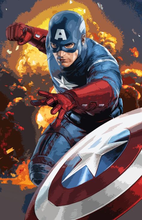 Captain America Avengers Winter Soldier, America Tattoo, Captain America Poster, Captain America Art, Manager Table, Captain America Wallpaper, Captain America Comic, Marvel Tattoos, Avengers Superheroes