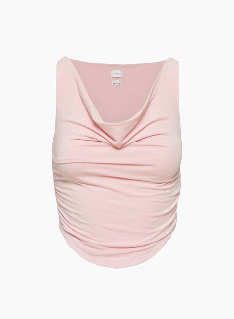 PARFAIT TOP | Aritzia Aritzia Clothes, Aritzia Shirt, Aritzia Top, Pink T Shirts, Latest T Shirt, Cowl Neck Top, Pink Tshirt, Bustiers, Water Supply