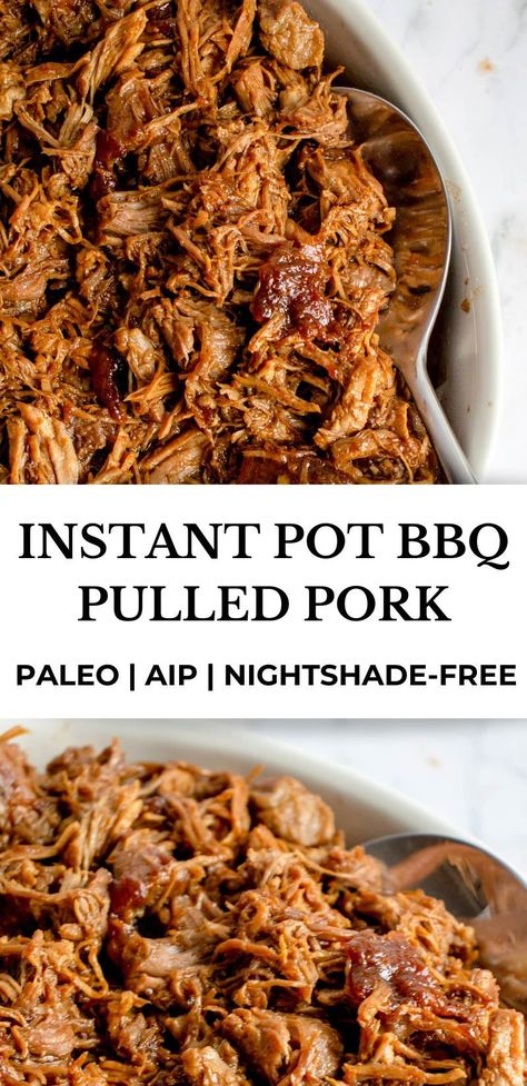 Instant Pot Bbq Pulled Pork, Paleo Pulled Pork, Simple Coleslaw, Pressure Cooker Pulled Pork, Rub Seasoning, Instant Pot Pulled Pork, Paleo Bbq, Paleo Pork, Aip Paleo Recipes