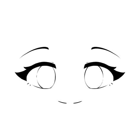 Eyes Drawing Template, Cute Easy Eyes Drawing, Drawing Chibi Eyes, How To Draw Anime Eyes Easy, Animated Eyes Drawing, Mata Chibi, Chibi Eyes Drawing, Gacha Eyes Base, Easy Anime Eyes