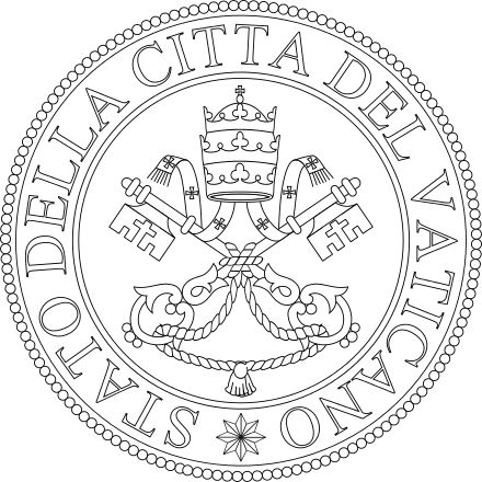 The Seal of Vatican City. Note the use of the Italian language. Vatican Art, Best Travel Journals, City Tattoo, Rome City, Religious Images, The Vatican, Italian Language, Roman Catholic Church, Vatican City