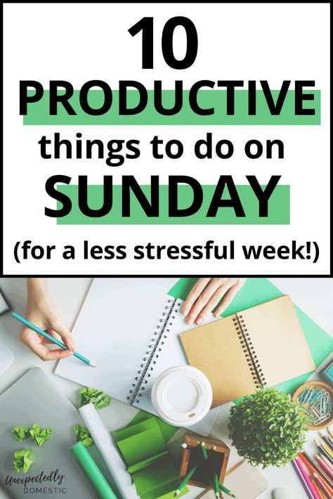 How to prepare for the week on Sunday. To ensure you have a productive week, do some Sunday prep and planning...enjoy a less stressful week ahead! Productive Sunday, Sunday Prep, Sunday Planning, Organisation Tips, Sunday Reset, Sunday Routine, Productive Things To Do, Stay Productive, Organized Mom