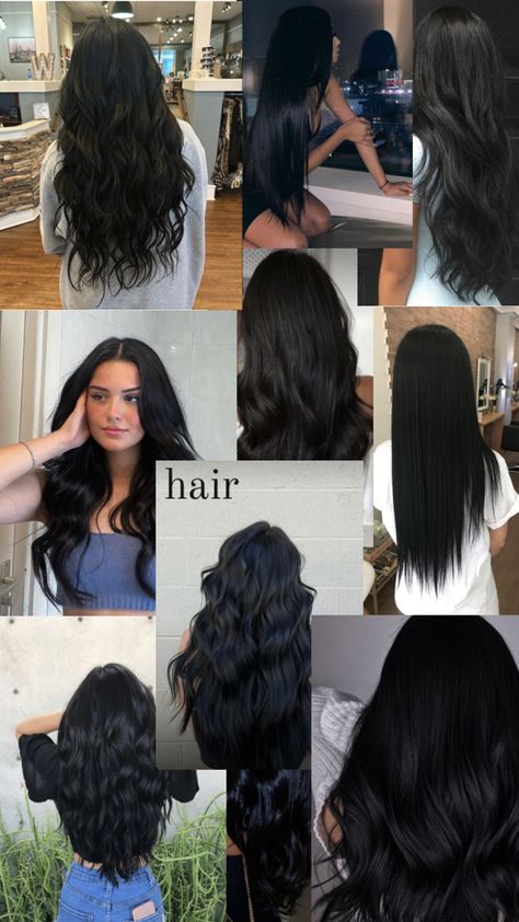 black hair Espresso Hair Color, Hair Inspo, Black Hair, Hair Color, Hair Styles, Hair, Black, Color, Hair Colour