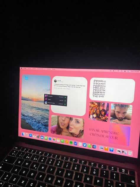 Mac Desktop Aesthetic Layout, Mac Ios Wallpaper, Macbook Desktop Customization Ideas, College Ipad Wallpaper, Macbook Pro Desktop Wallpapers, Mac Book Widgets Ideas, Laptop Inspo Wallpaper, Desktop Macbook Aesthetic, Aesthetic Mac Setup