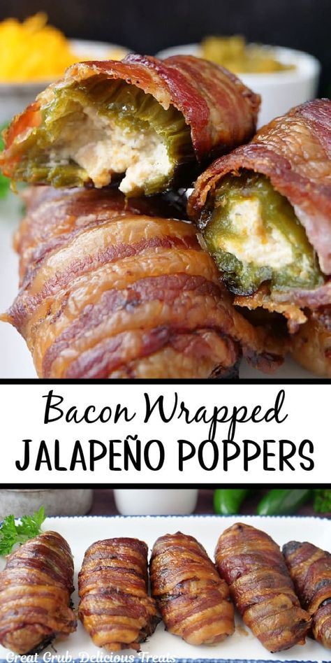 Jalapeno Poppers Oven, Smoked Jalapeno Poppers, Wrapped Jalapeno Poppers, Bacon Wrapped Jalapeno Poppers, Smoked Jalapeno, Jalapeno Popper Recipes, Bacon Wrapped Jalapenos, Poppers Recipe, Jalapeno Recipes