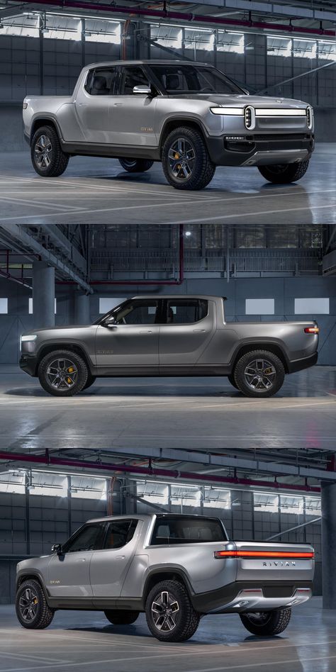 Luxury Pickup Trucks, Rivian Truck, Rivian R1t Truck, Pinterest Headquarters, Minimalist Christmas Gifts, Blue Sketches, Ev Truck, New Pickup Trucks, Best Pickup Truck