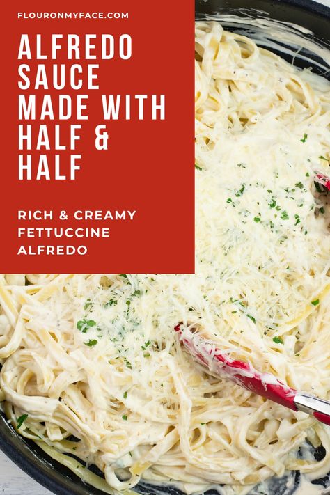 Fettucini Alfredo Sauce, Easy Alfredo Recipe, Alfredo Sauce With Milk, Fetuchini Alfredo, Fettucini Alfredo Recipe, Fetuccini Alfredo, Alfredo Sauce Easy, Homemade Fettuccine, Alfredo Sauce Recipe Easy