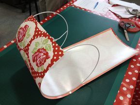 How to make a fabric drum lampshade - From Britain with Love How To Make A Lampshade, Diy Lamp Ideas, Diy Lampshade Makeover, Lamp Shade Crafts, Lampshade Making, Diy Lampshade, Make A Lampshade, Lampshade Makeover, Lamp Makeover