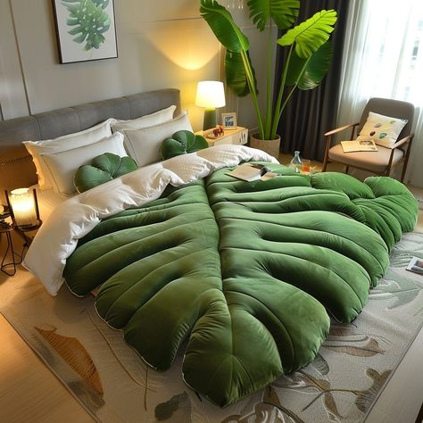 Introducing the Monstera Dream Bed, a botanical-inspired sanctuary for your sleep and relaxation needs. This bed takes its cues from the iconic Monstera deliciosa plant, with a frame that mimics the distinctive split leaves and intricate veins of the tropical foliage. Crafted from sturdy yet elegant materials, the bed’s design echoes the natural curves and organic beauty of the Monstera, creating a serene and stylish centerpiece for any bedroom. Imagine drifting off to sleep surrounded by the... Deliciosa Plant, Inspired Bedroom, Dreams Beds, Tropical Foliage, Monstera Deliciosa, S Design, Natural Curves, Organic Beauty, To Sleep