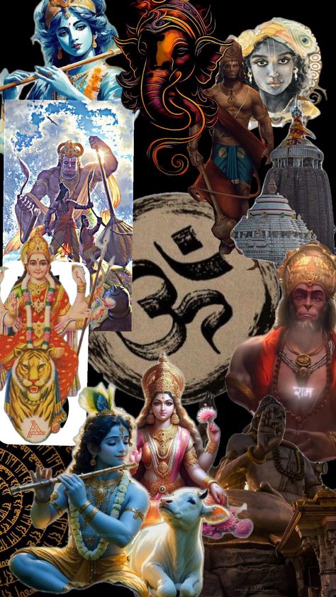 Bhagwan Ji Aesthetic, Hindu Gods Hd Wallpaper, All Gods In One Picture, Hanuman Ji Wallpaper, Hinduism Aesthetic, Hindu Aesthetic, Hindu Wallpaper, Rihanna Cover, Shree Hari