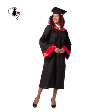 Buy Graduation Gown Academic Dress Academic Robes Graduate online on Etsy India. Shop for handmade, vintage and unique Gender-Neutral Adult Costumes items from NotOrdinaryGownCo online on Etsy Gown With Collar, Academic Robes, Black Graduation Dress, Graduation Gown, Graduation Hat, Cap And Gown, Grad Cap, Graduation Ceremony, Alma Mater