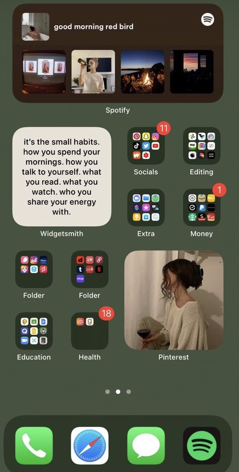 Nice Widgets Iphone, Ips 16 Wallpaper Ideas, I Phone Organization Ideas, Apple Focus Mode Ideas, Cute Phone Organization, Iphone Focus Ideas, Organisation Iphone Apps, Phone Screen Layout, Iphone Organization Screens