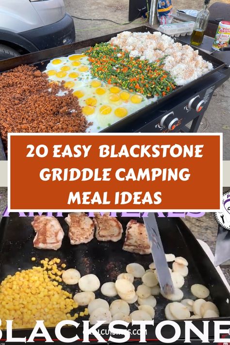 Upgrade your camping experience with our Blackstone Camping recipes featuring French toast, biscuits, quesadillas, chicken fajitas, and Shrimp Fajitas. These delicious camping meal and campfire food are perfect for cooking on a Blackstone griddle and are sure to be a hit with your family and friends. this Summer. Camping Recipes, Glamping, Campfire Food, Camp Meals. Gluten Free Camping Recipes, Blackstone Griddle Cooking Recipes, Blackstone Griddle Nachos, Camping Meals On Flat Top, Summer Camping Dinner Ideas, Camping Meals On Blackstone Grill, Flat Iron Griddle Recipes, Rv Camping Dinner Ideas, Simple Blackstone Grill Recipes