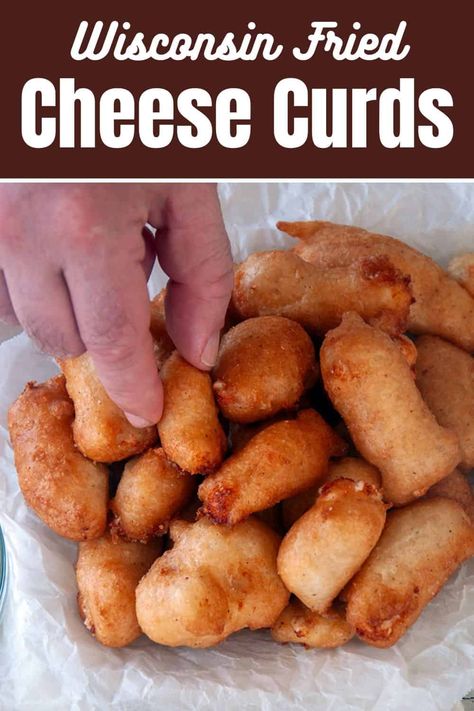 Authentic Wisconsin Fried Cheese Curds Fried Cheese Curds Recipe, Homemade Queso Recipe, Deep Fried Cheese Curds, Cheese Curds Recipe, Wisconsin Cheese Curds, Cheddar Cheese Curds, Fish Batter Recipe, Fried Cheese Curds, Fried Cheese