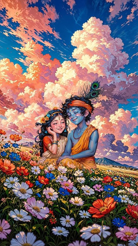 Radha Krishna Art Beautiful, Dwarikadhish Hd Wallpaper, Radhe Krishna Wallpapers, Shree Krishna Wallpapers, My Wallpaper, Krishna Book, Peace Illustration, Radha Krishna Wallpaper, Hinduism Art