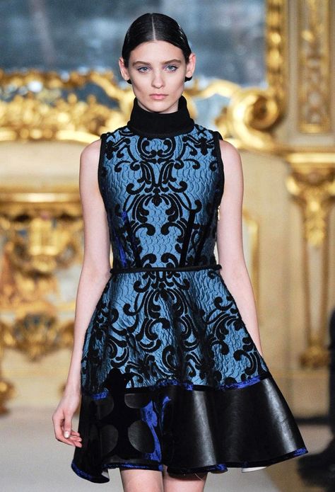 baroque fashion winter 2013 trend | BaroqueDress Baroque Dress, Modern Baroque, Baroque Fashion, Marie Antoinette, Inspired Dress, Fashion Pictures, Couture Fashion, Blue Dress, Passion For Fashion