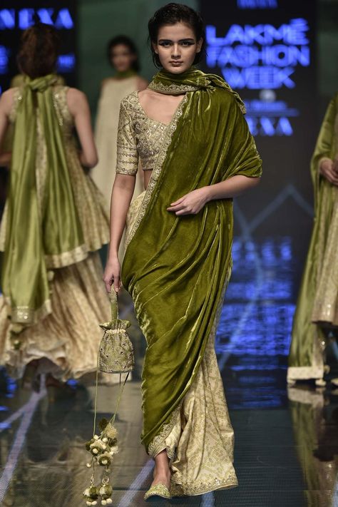 Buy Punit Balana Green Silk Satin Bandhani Print Saree With Blouse Online | Aza Fashions Casual Pakistani Outfits Simple, Punit Balana, Desi Attire, Bandhani Print, Party Wear Lehenga Choli, Designer Bridal Lehenga, Print Saree, Lehenga Collection, Bridal Lehenga Choli