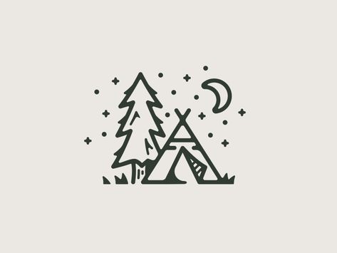 Teepee Tree vector sketch drawing illustration moon nature outdoors camping camp tent tree teepee Tent Drawing, Camping Tattoo, Camping Drawing, Festival Camping, Vector Sketch, Illustration Vintage, Mini Drawings, Air France, Bullet Journal Doodles