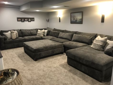 Big U Shaped Couch, Large Living Room Couch, Huge Sofa, Large Sectional Couch Living Room, Huge Comfy Couch, Oversized Sectional Sofa Living Rooms, Big Sofa, House Living Room Ideas, House Living Room