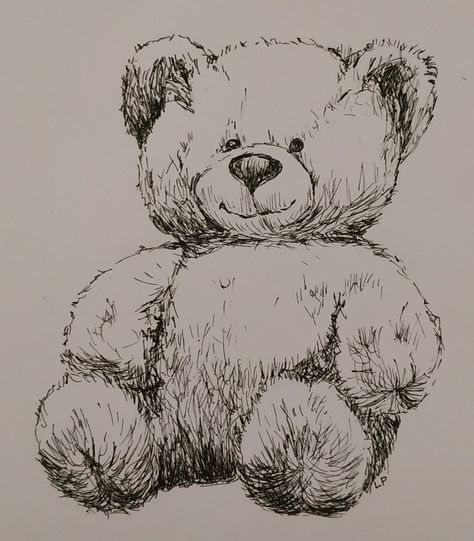 Drawings Of Teddy Bears Pencil, Ripped Teddy Bear Drawing, Stuffed Animal Sketch, Teddy Bear Aesthetic Drawing, Stuffed Bear Drawing, Teddy Bear Reference, Bear Drawing Sketches, Teddy Bear Drawings, Drawing Teddy Bear