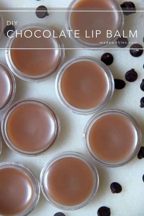 Chocolate Lip Balm ⋆ Made With Lev Diy Lip Gloss Recipes, Lip Gloss Recipes, Diy Vaseline, Herb Crafts, Chocolate Lip Balm, Milk Ideas, Vaseline Lip Balm, Homemade Lip Balm Recipe, Diy Lip Balm Recipes