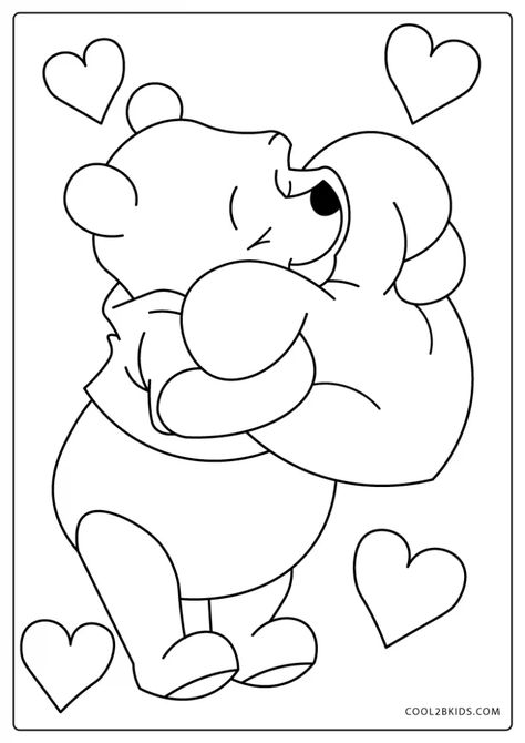 Valentines Day Coloring Pages, Valentine Drawing, Hello Kitty Colouring Pages, Valentines Day Coloring Page, Kitty Coloring, Love Coloring Pages, Kids Coloring Pages, صفحات التلوين, Valentines Day Coloring