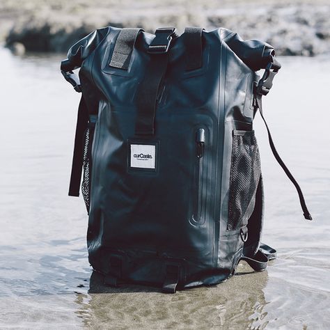 Keeping Dry in ourCaste's Bags: Heavy duty waterproof reliable and affordable accessories from the Newport Beach outfitters Matt Davis, Fresh Cuts, Adventure Bags, Casual Leather Jacket, Technical Clothing, San Bernardino, Waterproof Backpack, Waterproof Bags, Phone Pouch