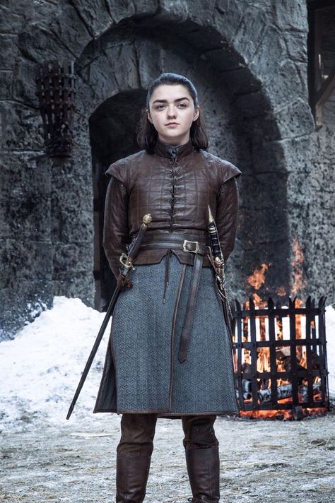 Black Horse on Twitter: "Raise your swords to the REAL QUEENS of the #BattleOfWinterfell .  #GameOfThrones… " Arya Stark Costume, Carl The Walking Dead, Game Of Thrones Arya, Game Of Thrones Facts, Game Of Thrones Costumes, The North Remembers, Fire And Blood, Game Of Thrones Funny, Hallowen Costume