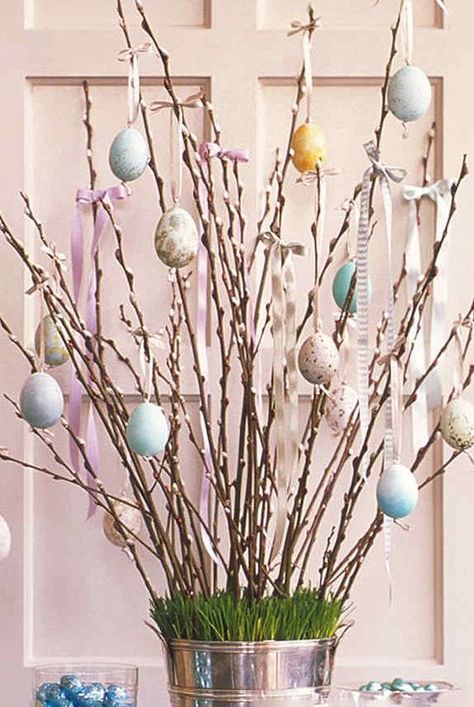 Easter Party Ideas For Kids, Kids Easter Table, Shaving Cream Easter Eggs, Table Decor Easter, Easter Party Ideas, Blown Eggs, Easter Table Decor, Easter Egg Tree, Party Ideas For Kids