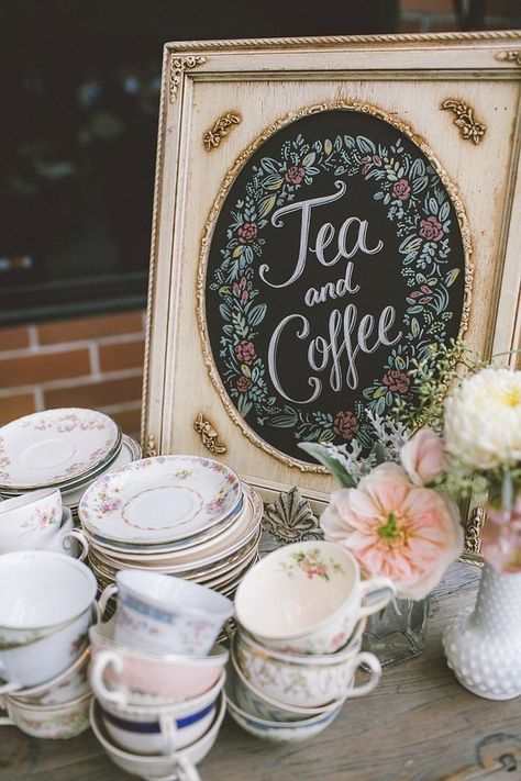 Tea Party Wedding, Bridal Tea, Vintage Tea Party, Tea Party Bridal Shower, Bridal Shower Tea, Spring Party, Tea And Coffee, Brunch Wedding, Kitchen Tea