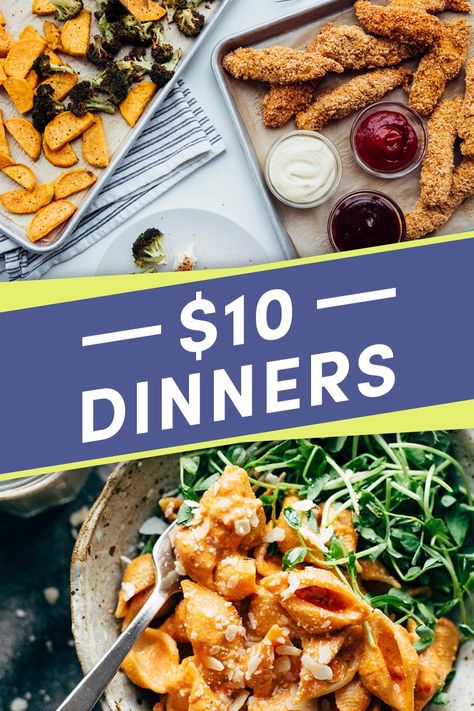 10 Dollar Dinners, 10 Dollar Meals, Budget Friendly Dinner, Easy Pasta Dishes, Slow Cooker Chili, Cooking For A Crowd, 10 Dollars, Cheap Dinners, Hearty Dinner