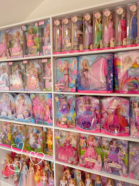 Movie Dolls 2001-2013 Barbie Movie Dolls Collection, Barbie Movies Dolls, Barbie Movie Dolls 2023, Doll Collector Aesthetic, Barbie Doll Collection Display, Barbie Dolls Collections, Barbie Collection Display, Doll Collection Room, Barbie Display Ideas