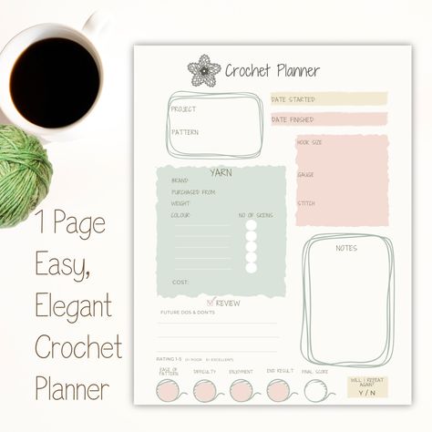 Crochet Planner, Crochet Journal, Letter Tracing Printables, Boho Journal, Tracing Sheets, Tracing Letters, Project Planner, Small Letters, Handwriting Practice