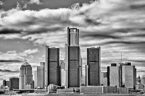 Detroit Skyline HDR Detroit Skyline Tattoo, Michigan Tattoo, Detroit City Skyline, Detroit Tattoo, Michigan Tattoos, Detroit Vs Everybody, Skyline Tattoo, Detroit Skyline, Patriotic Tattoos