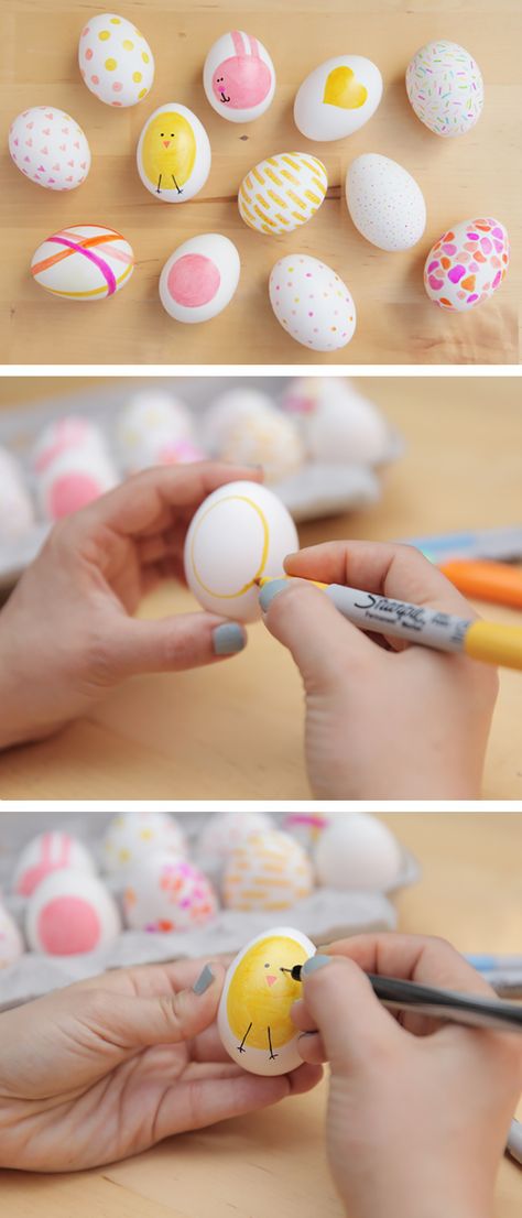 Easy Easter Crafts For Kids, Easter Egg Decoration, Creative Easter Eggs, Easter Crafts For Toddlers, Egg Decoration, Easter Egg Art, Egg Shell Art, Pysanky Eggs, Easy Easter Crafts