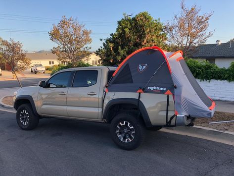 Truck Camping - 2016 Toyota Tacoma with truck bed tent ready for truck camping Tacoma Tent Truck Camping, Toyota Tacoma Camping, Tacoma Tent, Tacoma Camping, Pickup Trucks Toyota, Truck Bed Tent, Tacoma Mods, Tent For Camping, Truck Bed Camping