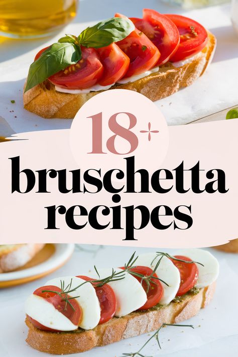 Elevate your next gathering with these delicious bruschetta recipes that are sure to impress your guests. From classic tomato basil to unique toppings like avocado and feta there's something for everyone. Perfect for parties appetizers gatherings and celebrations. Enjoy easy prep and mouthwatering flavors that will leave everyone wanting more! Bruschetta Recipe With Pesto, Cold Bruschetta Appetizers, Bruschetta Crostini Appetizers, Different Types Of Bruschetta, Bruschetta Recipes Appetizers, Bruschetta Board Ideas, Mascarpone Bruschetta, Salmon Bruschetta Recipe, Bruschetta Casserole