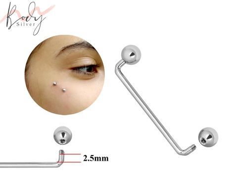 Collar Bone Piercing, Wrist Piercing - 16g 14g Surface Staple Bar - Externally Threaded Body Piercing for Nape, Face, Chest, Hips Collar Bone Piercing, Piercing Surface, Nape Piercing, Bone Piercing, Wrist Piercing, Cheek Piercings, Surface Piercing, Face Piercings, Facial Piercings