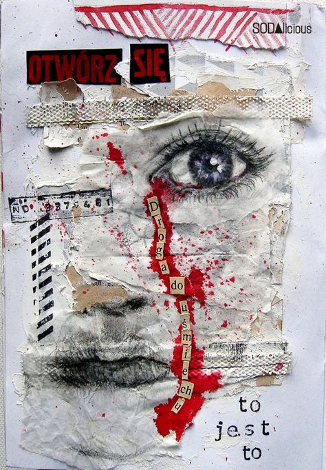 Art About World Issues, Layers In Art, Pop Art Research Page, Layers Art Gcse, Multimedia Art Mixed Media, Layering Art, Sketchbook Collage, Text Based Art, Face Collage