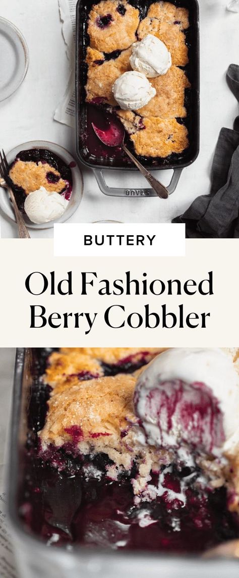 If you’re looking for a no-fuss, classic, crowd pleasing dessert you’re lookin’ right at it. This mixed berry cobbler is loaded up with fresh berries and topped with a buttery biscuit topping. Serve this berry cobbler à la mode for the ultimate sweet treat. cobbler recipes. cobbler recipes easy. cobbler recipes blueberry. berry cobbler recipes. berry cobbler recipes frozen fruit. berry cobbler recipes easy. Grilled Mixed Berry Cobbler, Marion Berry Cobbler, Fresh Berry Cobbler, Classic Desserts American, Berry Cobbler Recipes Frozen Fruit, Basic Dessert Recipes, Mixed Berry Dessert Recipes, Best Berry Cobbler, Fresh Berry Dessert