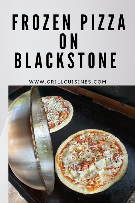 Some people wonder, “Can you cook a frozen pizza on a Blackstone griddle?” Yes! You can use a Blackstone griddle to cook a frozen pizza. Below are steps to follow. #frozen pizza on griddle #frozen pizza on blackstone #frozen pizza on a blackstone griddle #homemade pizza on a blackstone griddle #blackstone grill pizza Pizza On Blackstone Griddle, Pizza On Blackstone, Griddle Pizza, Outdoor Griddle Recipes, Griddle Cooking Recipes, Outdoor Cooking Recipes, Cooking Stone, Flat Top Griddle, Flat Top Grill