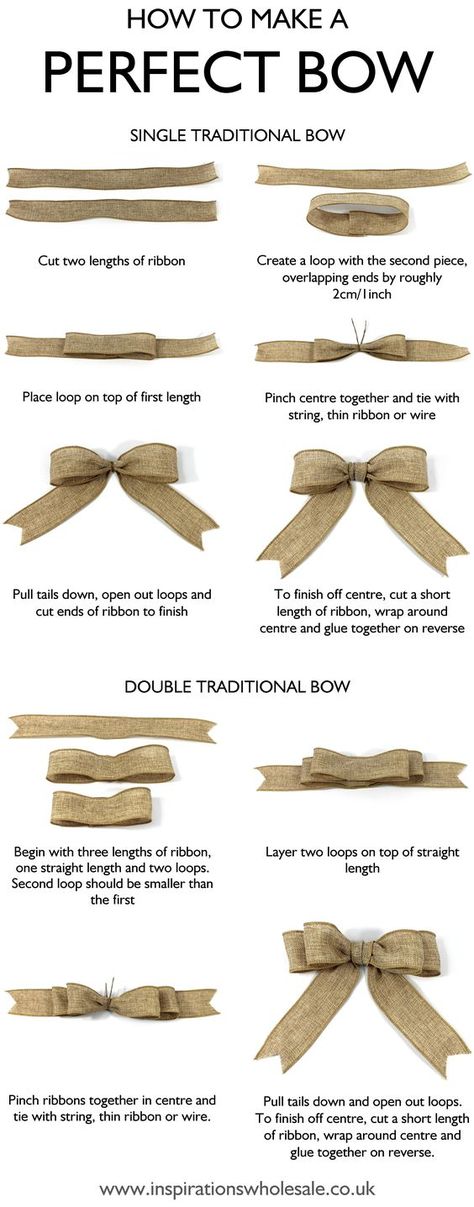 How to tie a ribbon bow Hadiah Diy, Make A Bow, Perfect Bow, Bows Diy Ribbon, Seni Dan Kraf, Diy Bows, Navidad Diy, Kraf Diy, Diy Ribbon